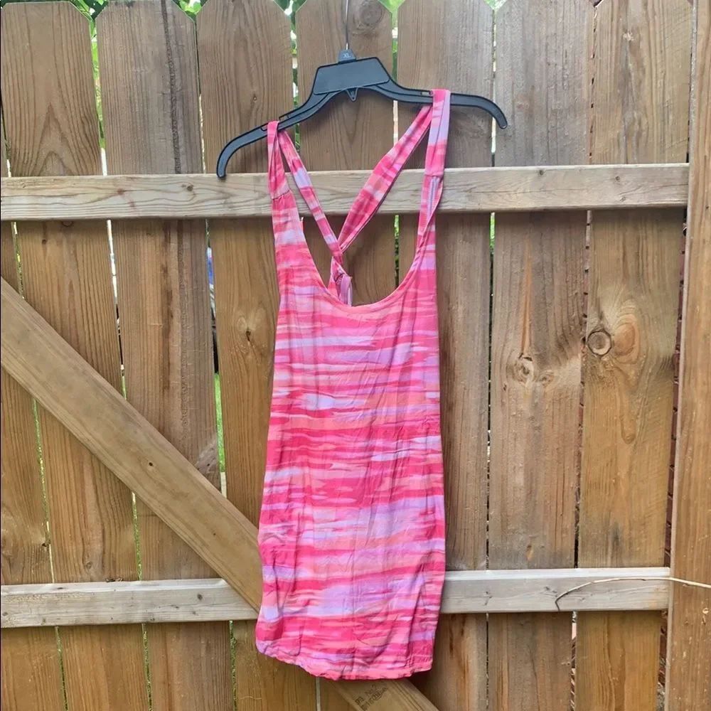 Pink and Purple Striped Tank Top
